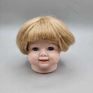 Vintage Blonde Doll Wig Head 11" Circumference Synthetic Hair WIG ONLY